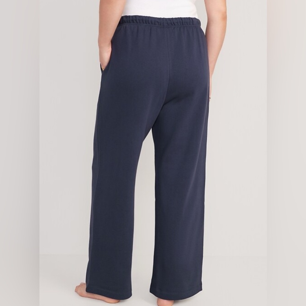Old Navy Fleece Sweatpants Navy Size Medium - Picture 3 of 13